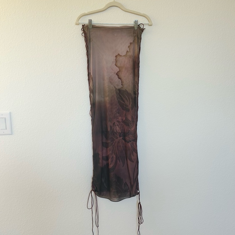 Jaded London Valerie Maxi Skirt & Lace Up Top Set - Picture 2 of 11